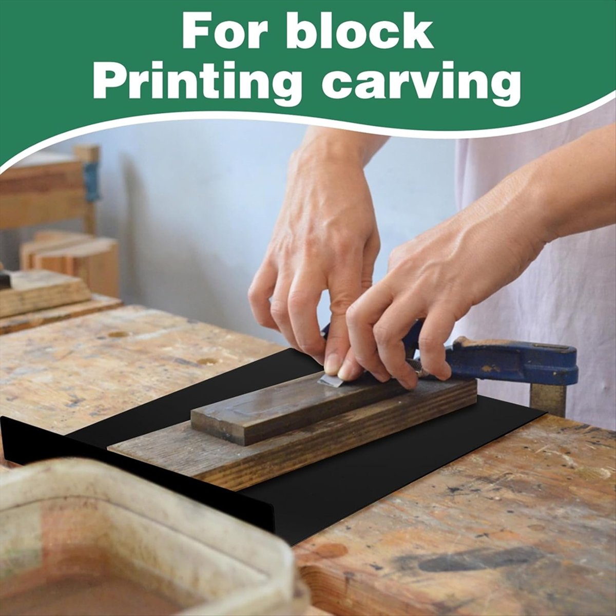 3 Pcs Bench Hook and Inking Pl - Linocut Carving Tool recension och pris