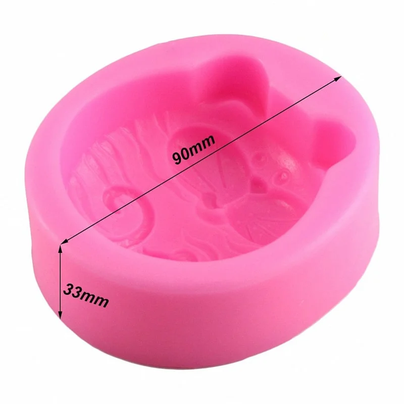 1PC Non-Stick Silicone Mold 3D - Art Craft Cat recension och pris