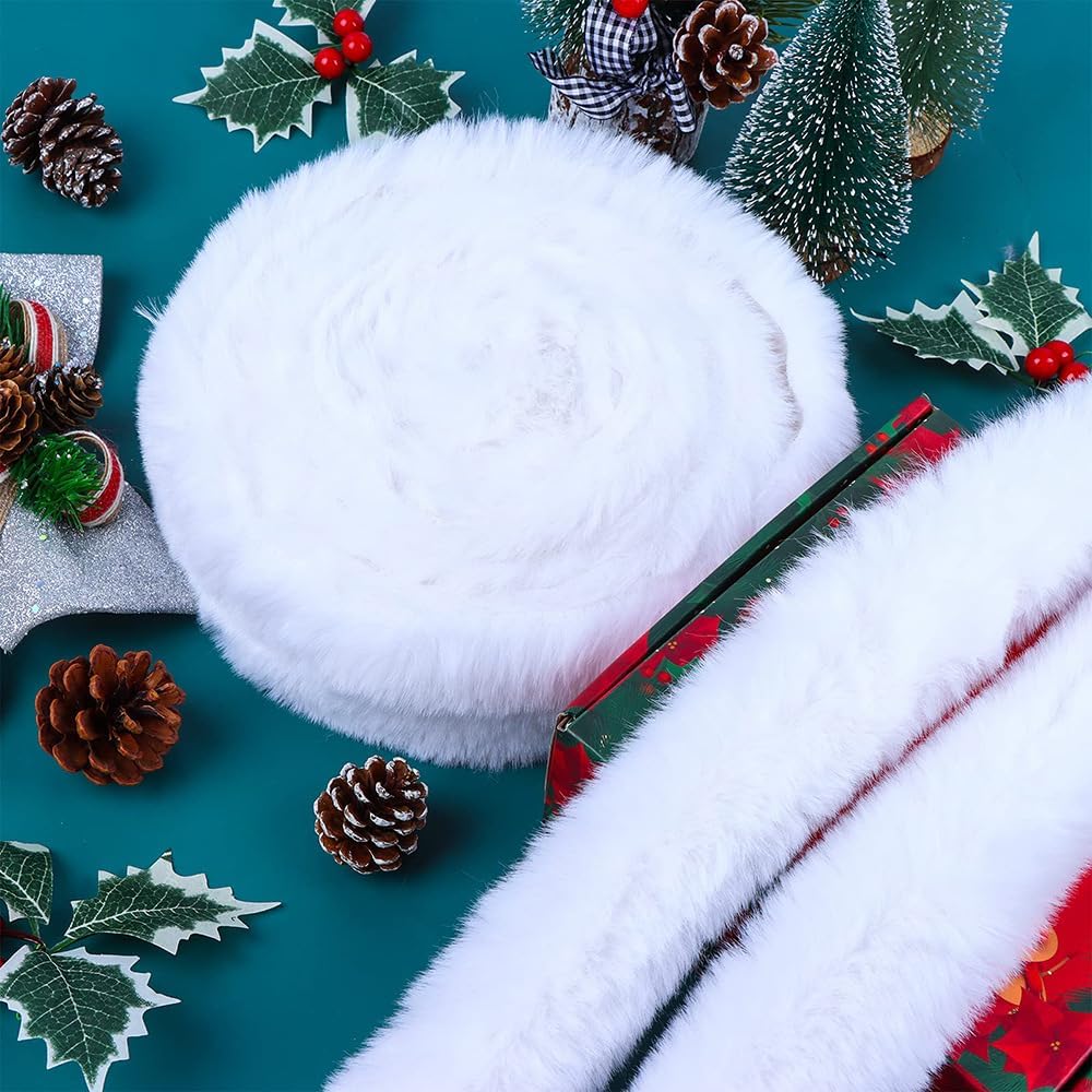 Faux Fur Ribbon Mink Woolen St - Art And Craft For Xmas recension och pris