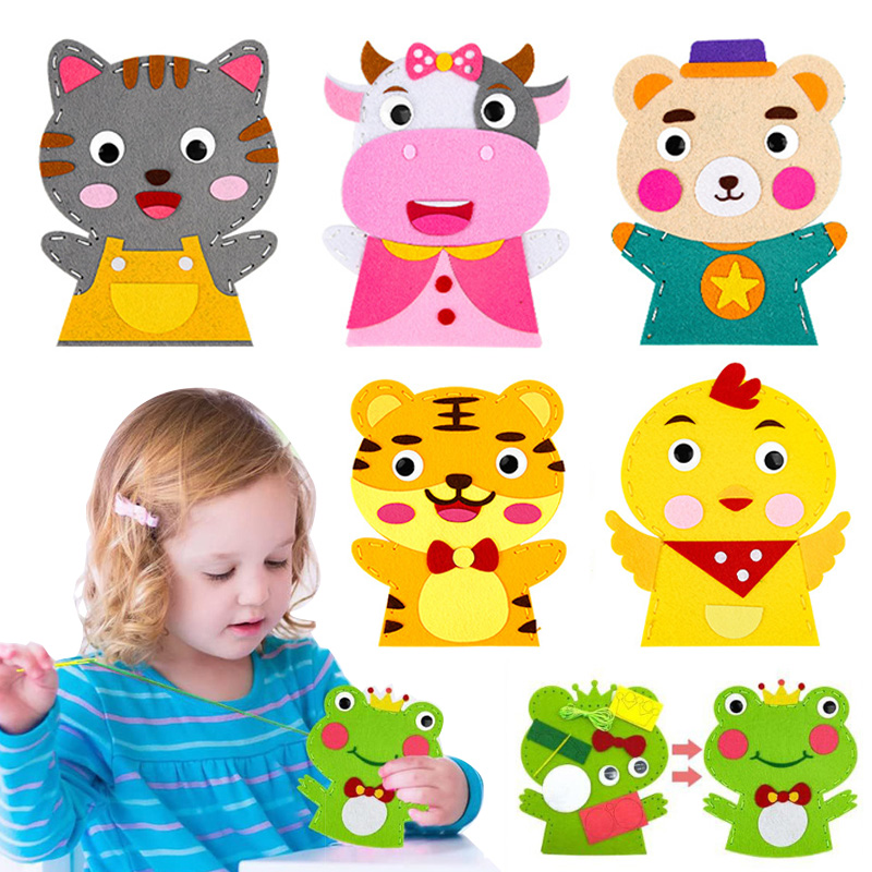 Cute Cartoon Animal Hand Puppe - Art Craft For 3 Year Old recension och pris