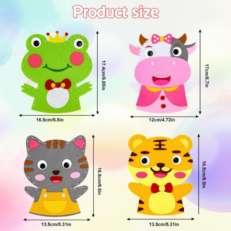 Cute Cartoon Animal Hand Puppe - Art Craft For 3 Year Old recension och pris