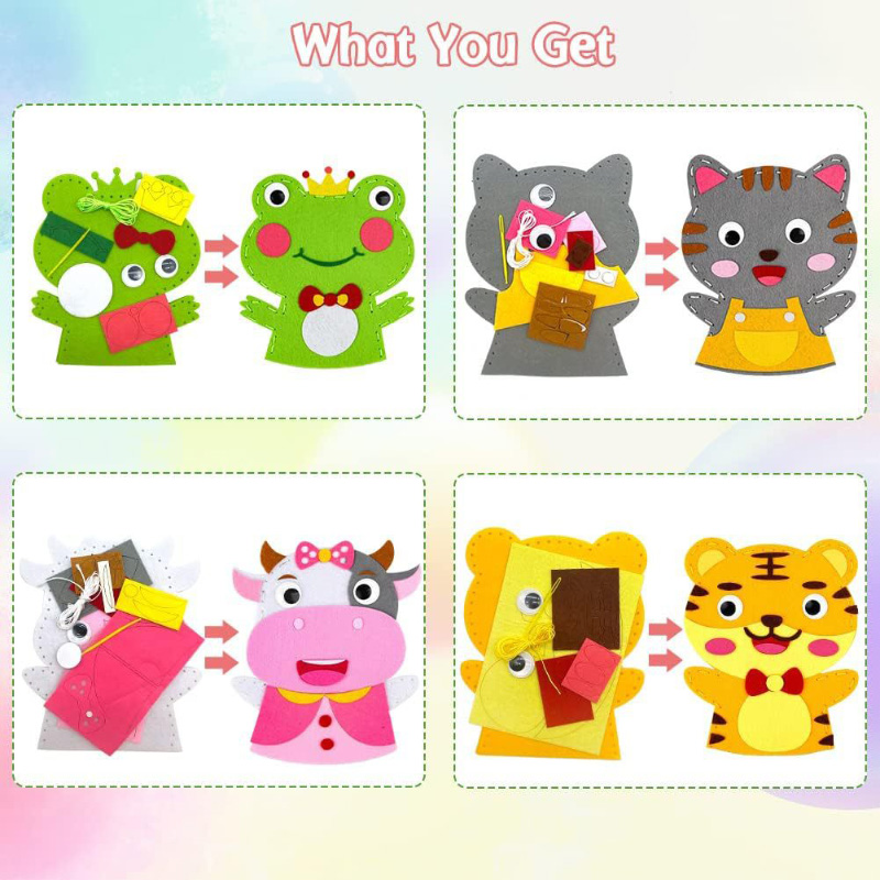 Cute Cartoon Animal Hand Puppe - Art Craft For 3 Year Old recension och pris
