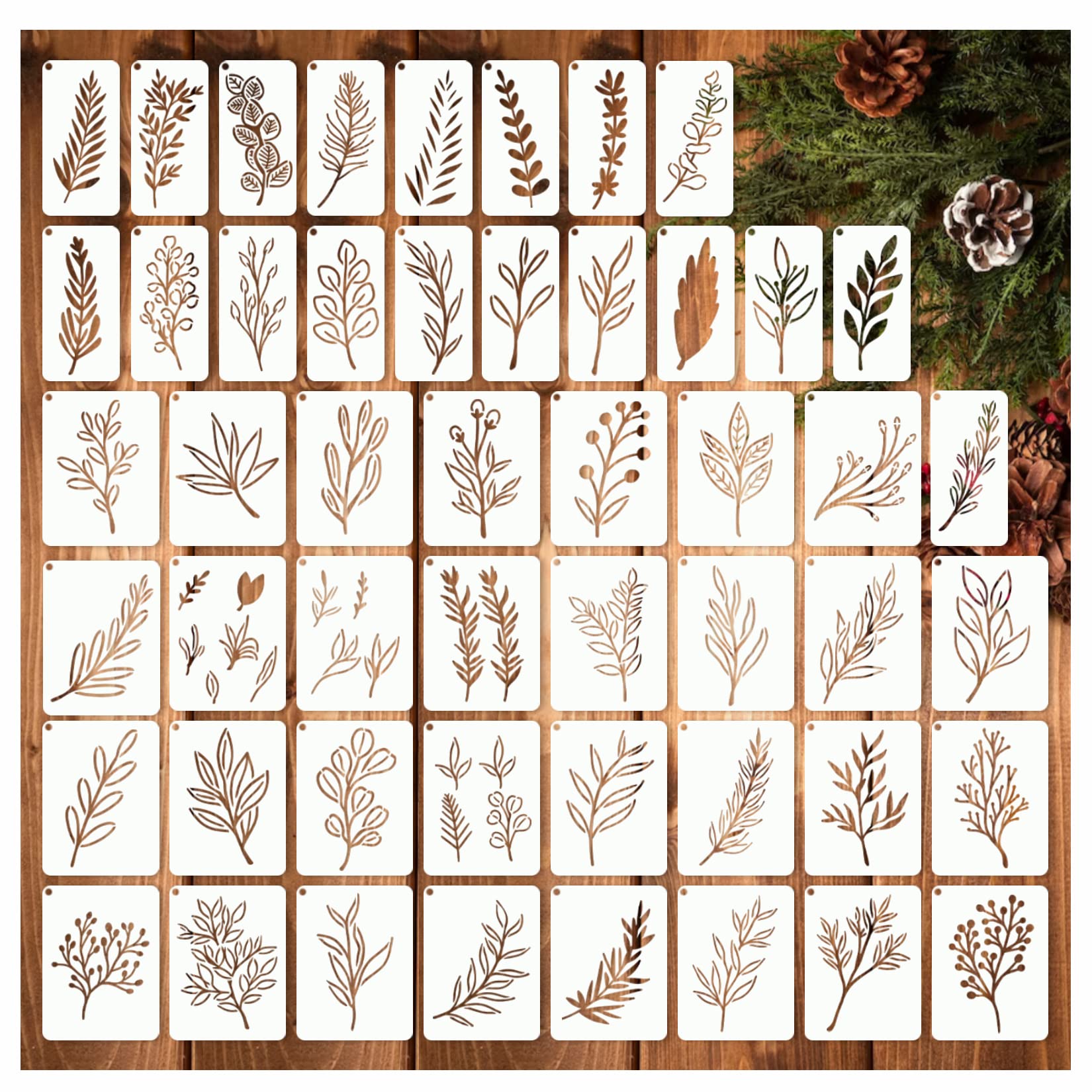 50 Pieces of Craft Templates F - Art Craft Using Leaves recension och pris