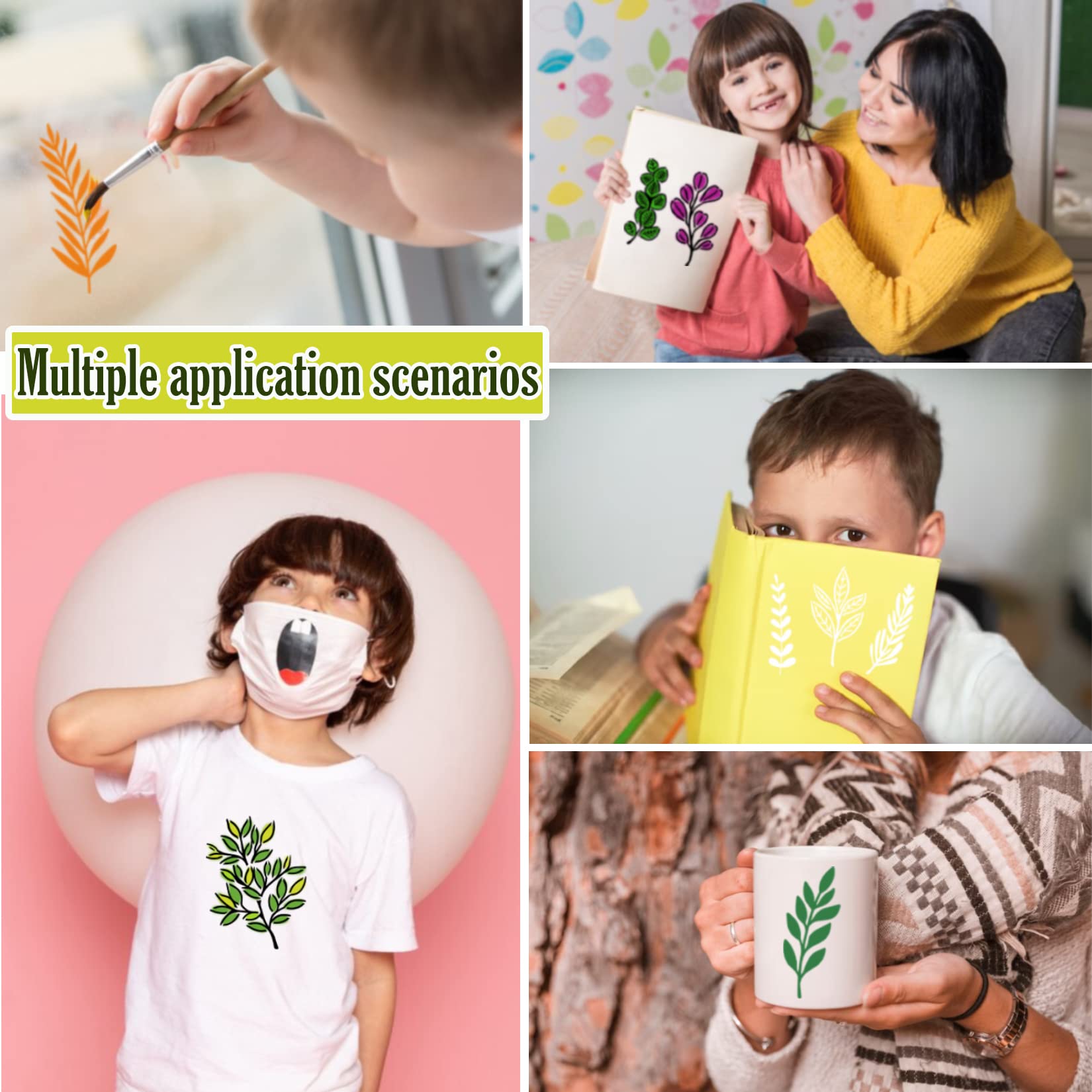 50 Pieces of Craft Templates F - Art Craft Using Leaves recension och pris