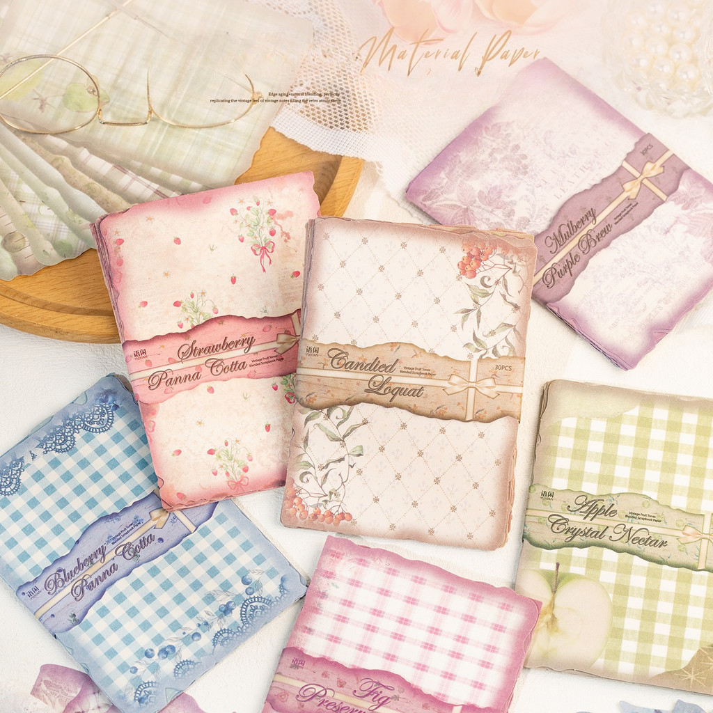30sheets Vintage Scrapbook Pap - Art Craft Journal recension och pris