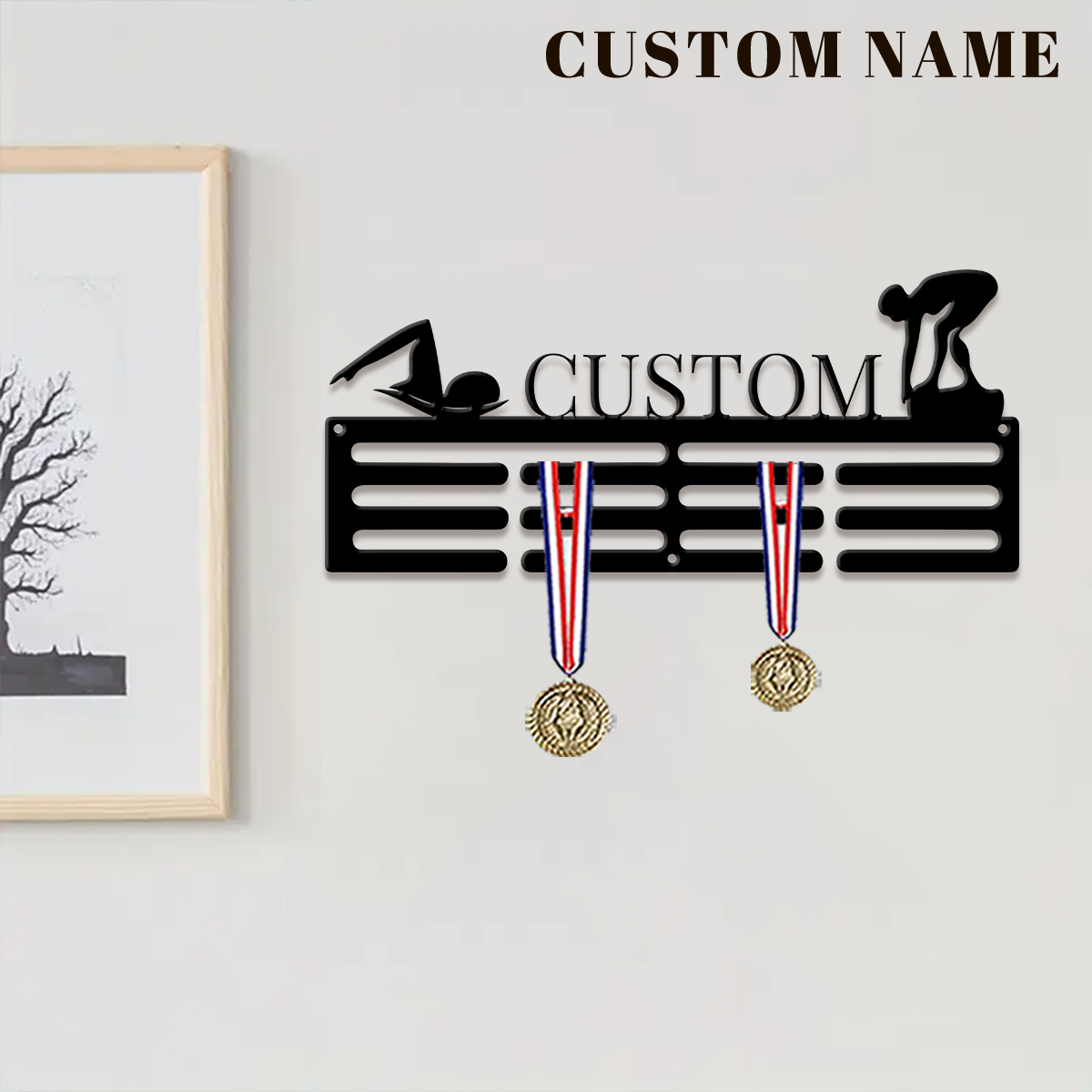 1pc Custom Swimming Metal Meda - Art Craft Christmas recension och pris