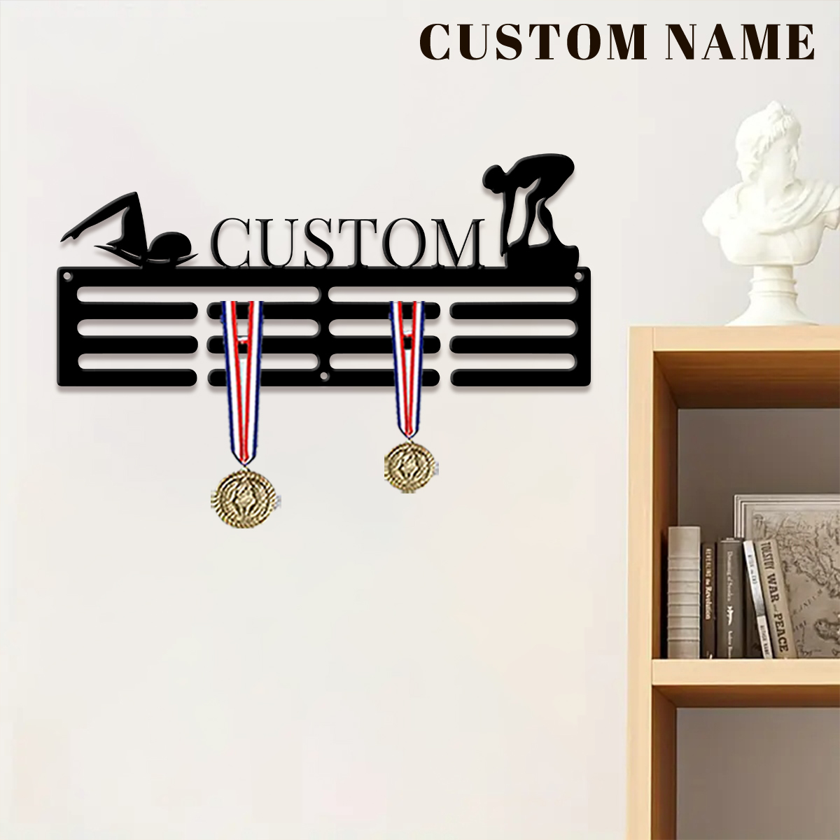 1pc Custom Swimming Metal Meda - Art Craft Christmas recension och pris