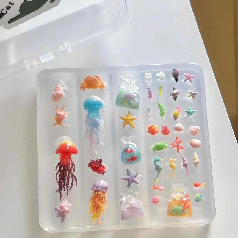 3D Ocean Series Silicone Nail  - Art Craft Jellyfish recension och pris