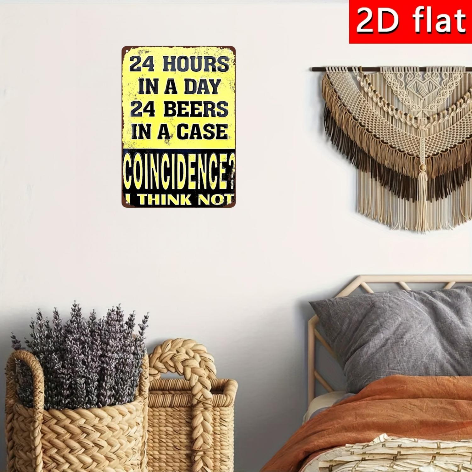2D flat, retro beer wooden sig - Art Craft Movement recension och pris