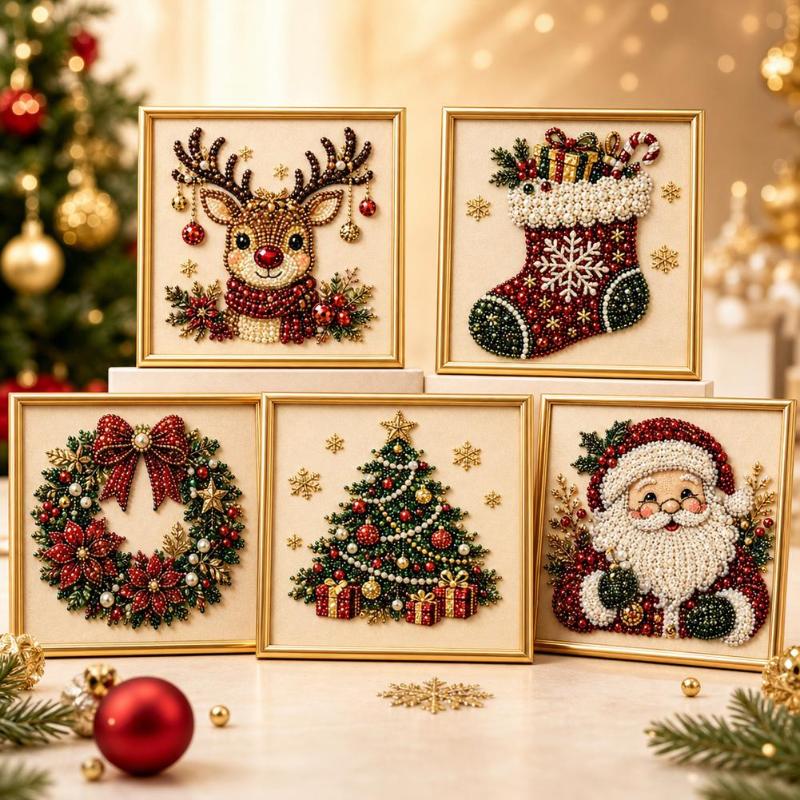 ŠChristmas Santa Claus Pearl A - Art And Craft For Xmas recension och pris