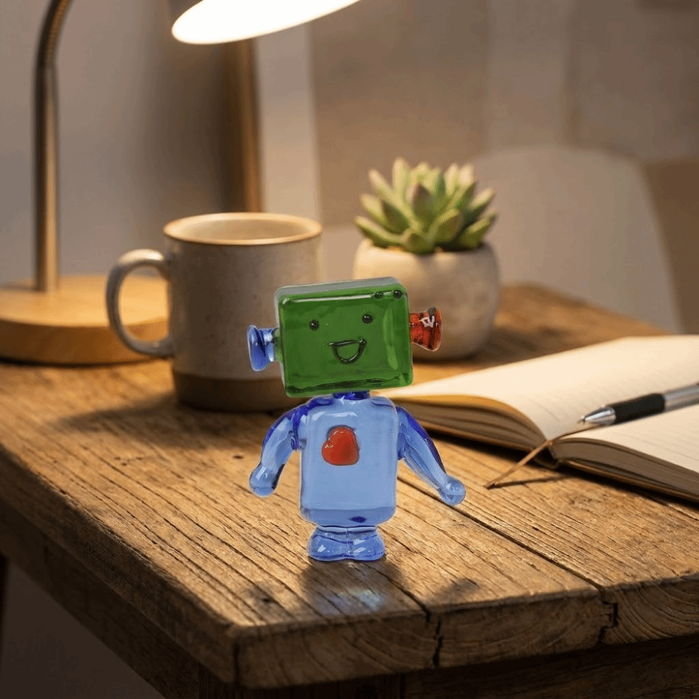 Mini Bonsai Decor Colorful Fac - Art Craft Robot recension och pris