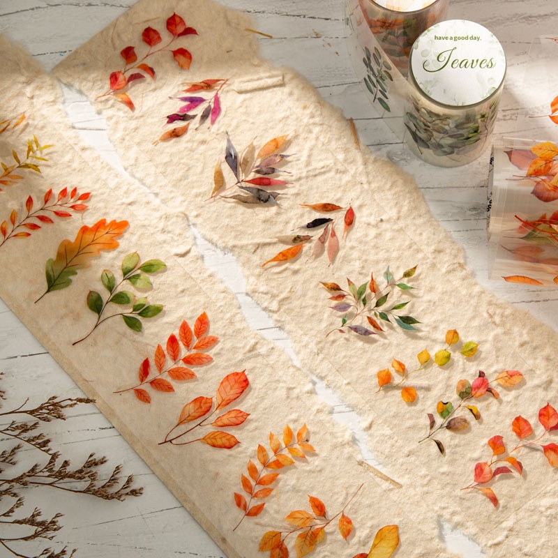 6 Rolls of 6Cm×200Cm Fallen Le - Art Craft Using Leaves recension och pris