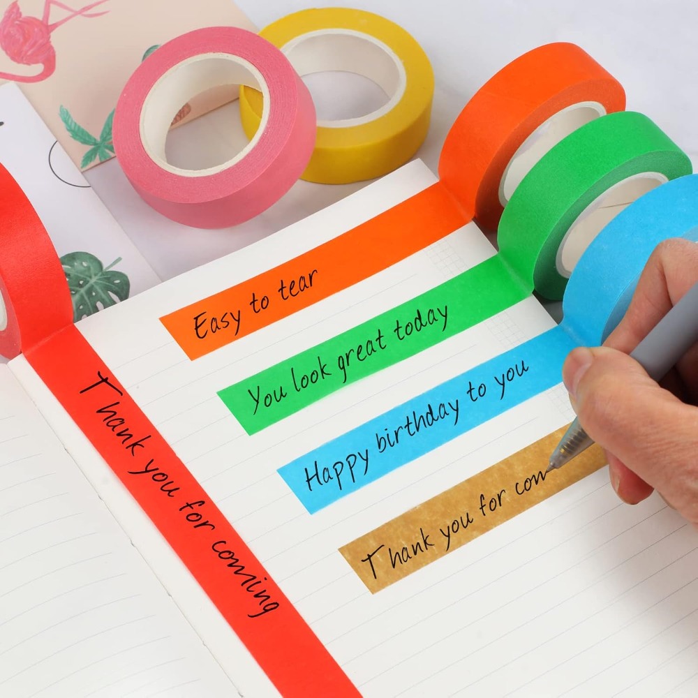12 Rolls Colored Masking Tape  - School Of Art X Craft recension och pris