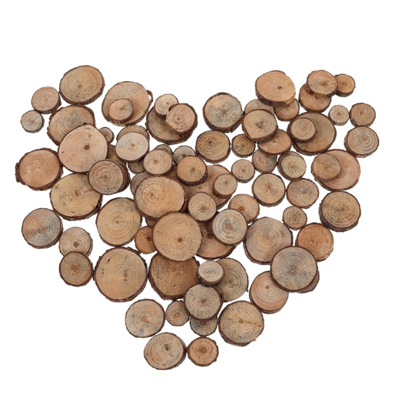 Unfinished Wood Slices Discs C - Art Craft Christmas Tree recension och pris