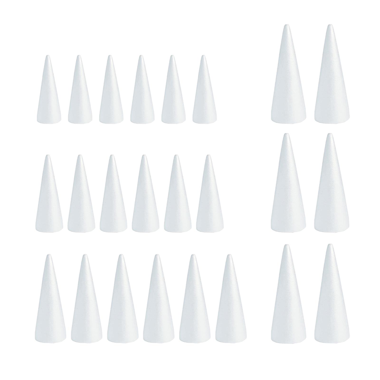 White Crafts Foam Cones for DI - Art Craft Christmas Tree recension och pris