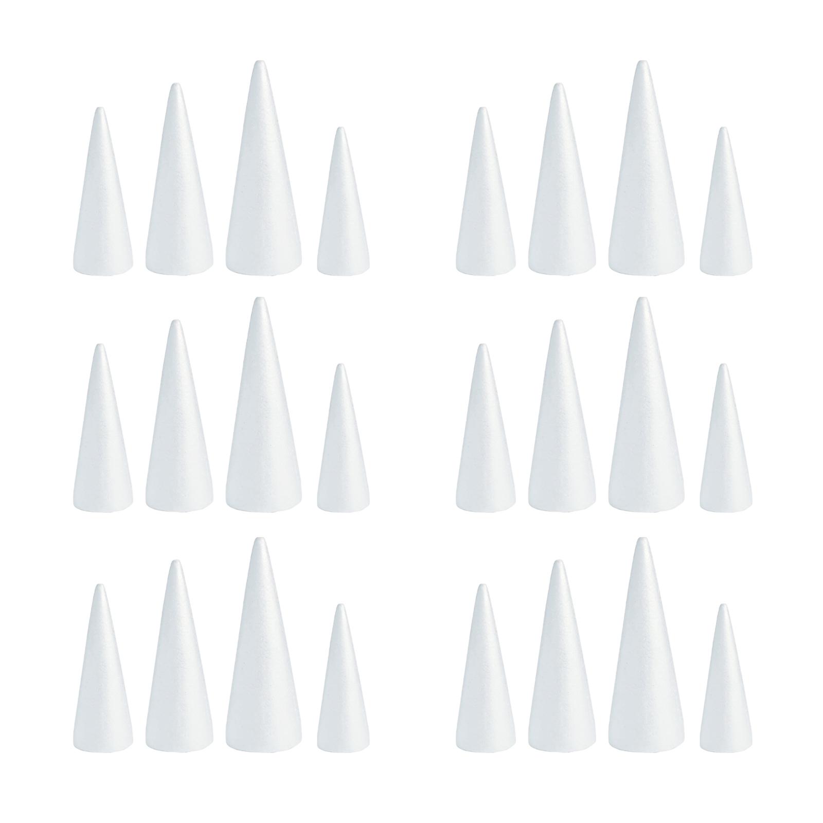 White Crafts Foam Cones for DI - Art Craft Christmas Tree recension och pris
