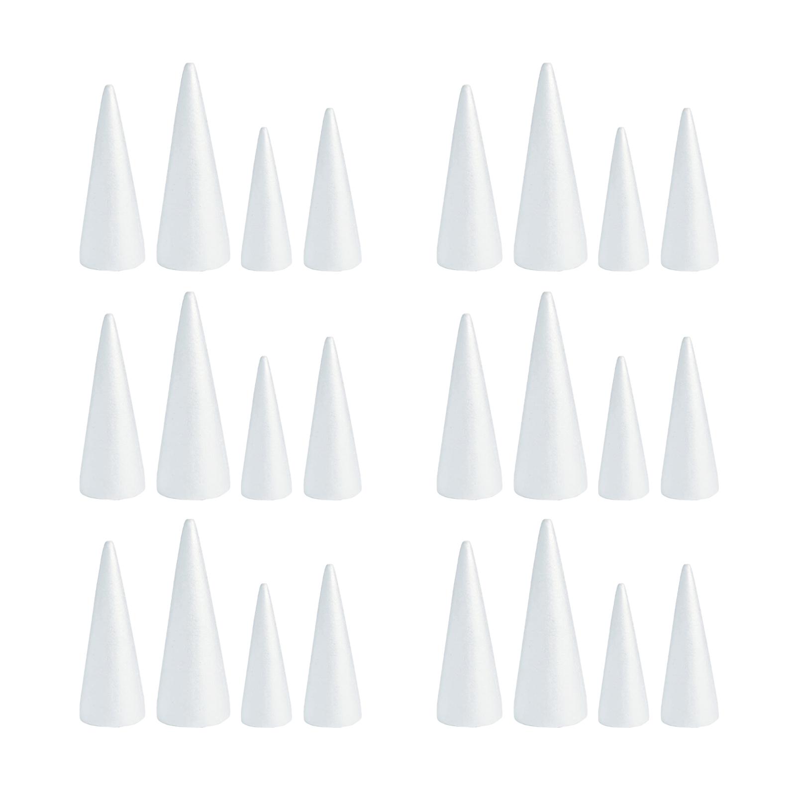 White Crafts Foam Cones for DI - Art Craft Christmas Tree recension och pris