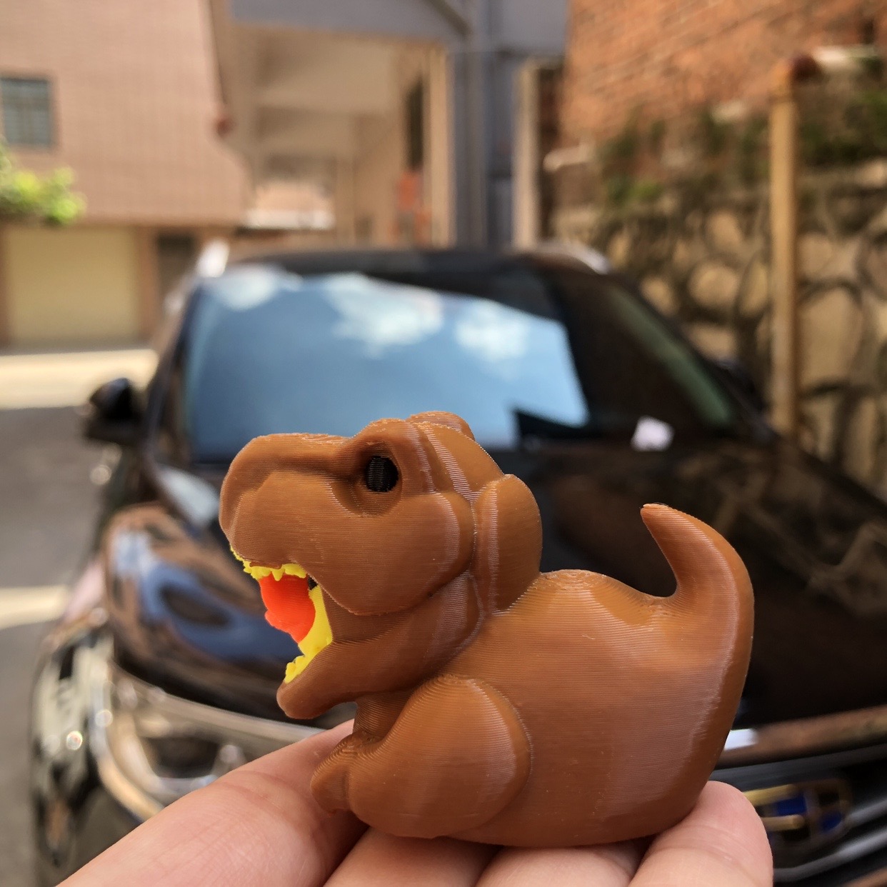 3D Printed Dinosaur Duck Statu - Art Craft Duck recension och pris