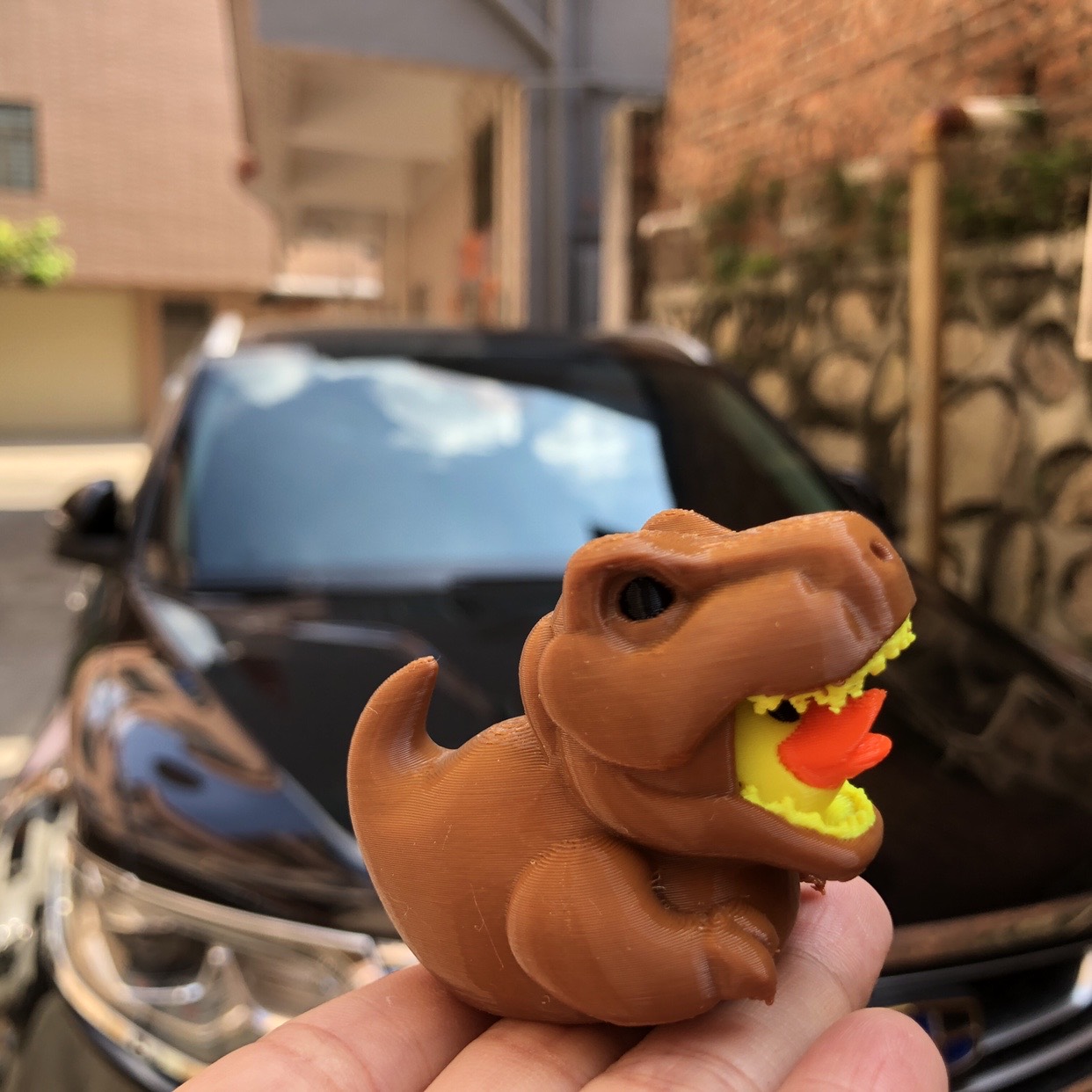 3D Printed Dinosaur Duck Statu - Art Craft Duck recension och pris