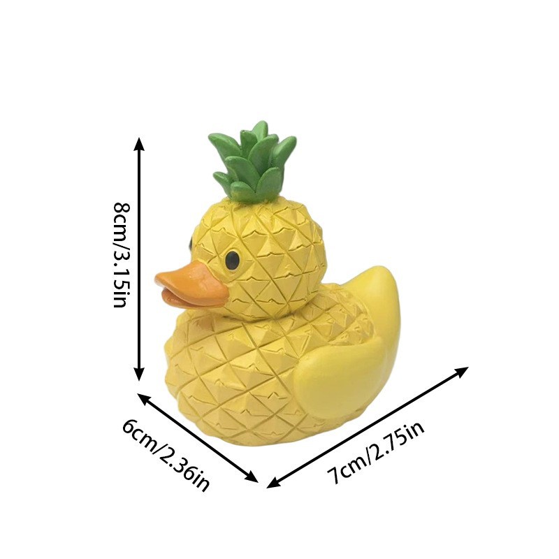 Pineapple Duck Resin Figurine, - Art Craft Duck recension och pris