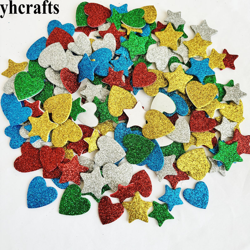 150PCS/LOT.Glitter star and he - Art And Craft For Xmas recension och pris