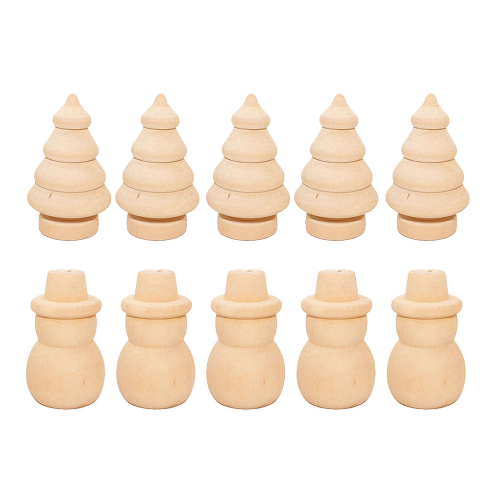 20pcs Diy Painting Wooden Orna - Art And Craft For Xmas recension och pris