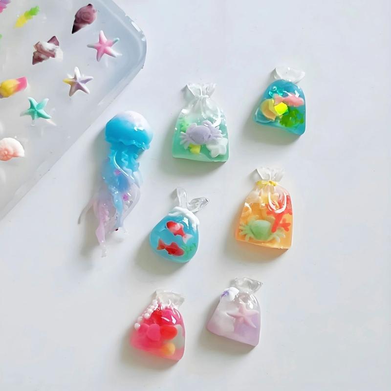 3D Ocean Series Silicone Nail  - Art Craft Jellyfish recension och pris