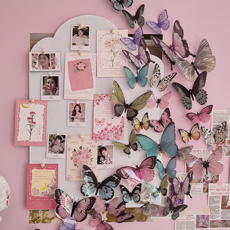 12pcs 3D Butterfly Wall Sticke - Art Craft Easter recension och pris