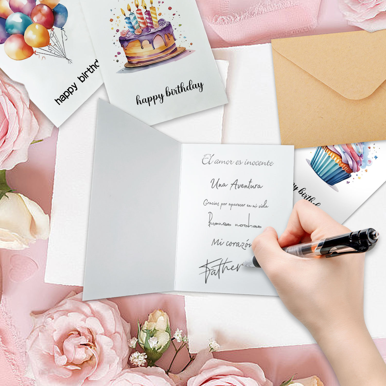 Handmade Watercolor Birthday C - Art Craft Movement recension och pris