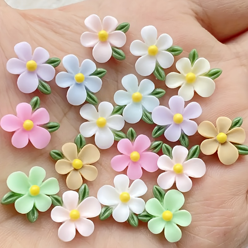 20pcs Resin Mini Flower and Le - Art Craft Using Leaves recension och pris