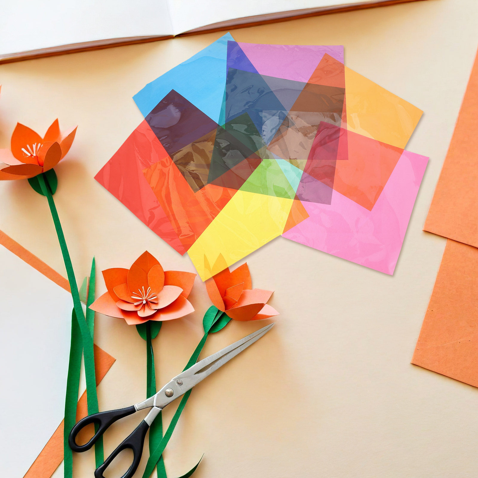 90Pcs Multi-Use Colored Cellop - Art Craft Using Paper recension och pris