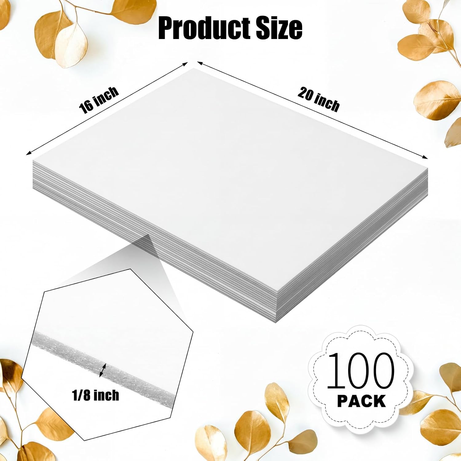 100 Pack 16 x 20 Inch Foam Boa - School Of Art X Craft recension och pris