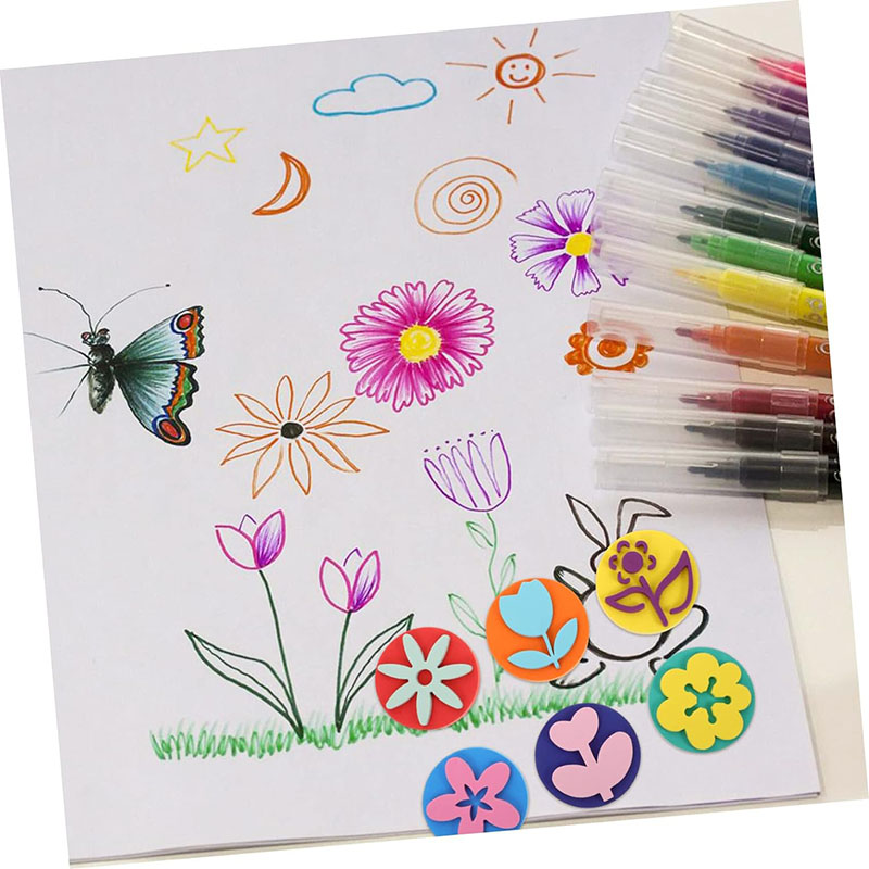 6Pcs/bag Foam Stamps for Paint - Art Craft For 3 Year Old recension och pris