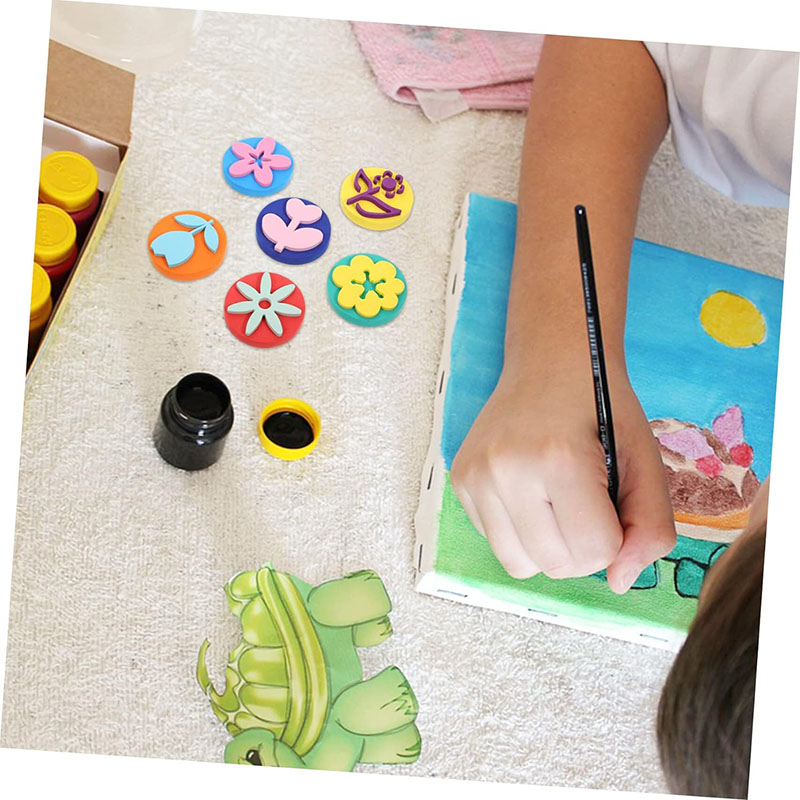 6Pcs/bag Foam Stamps for Paint - Art Craft For 3 Year Old recension och pris