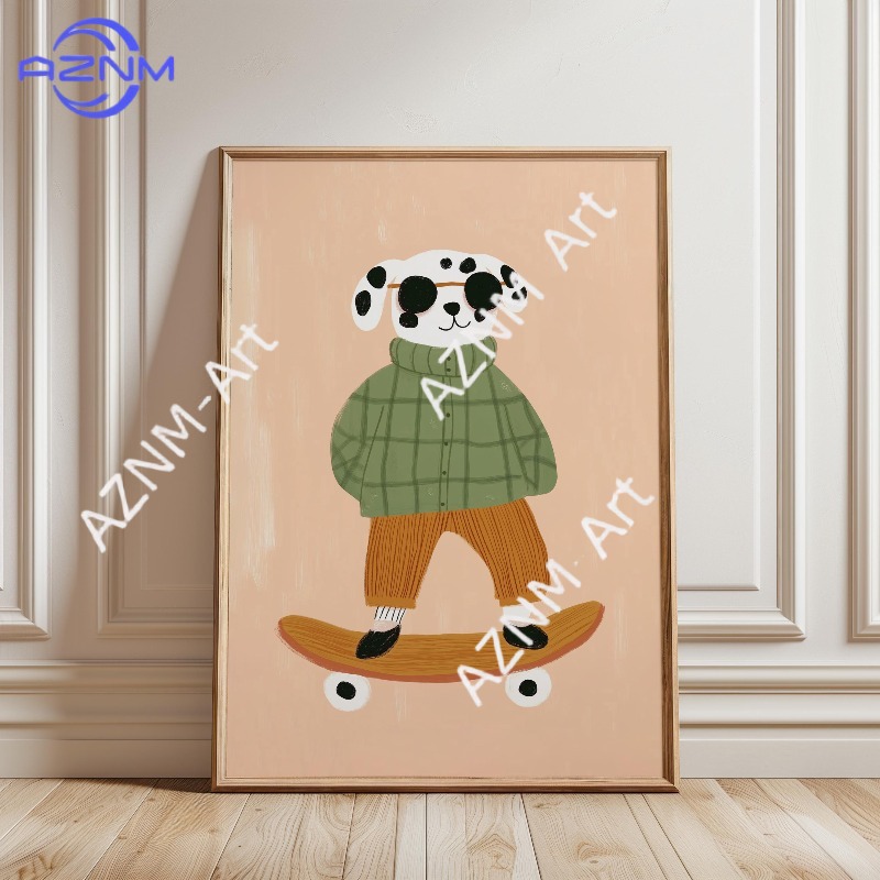 1PC Funny Animal Skateboarding - Art Craft Duck recension och pris