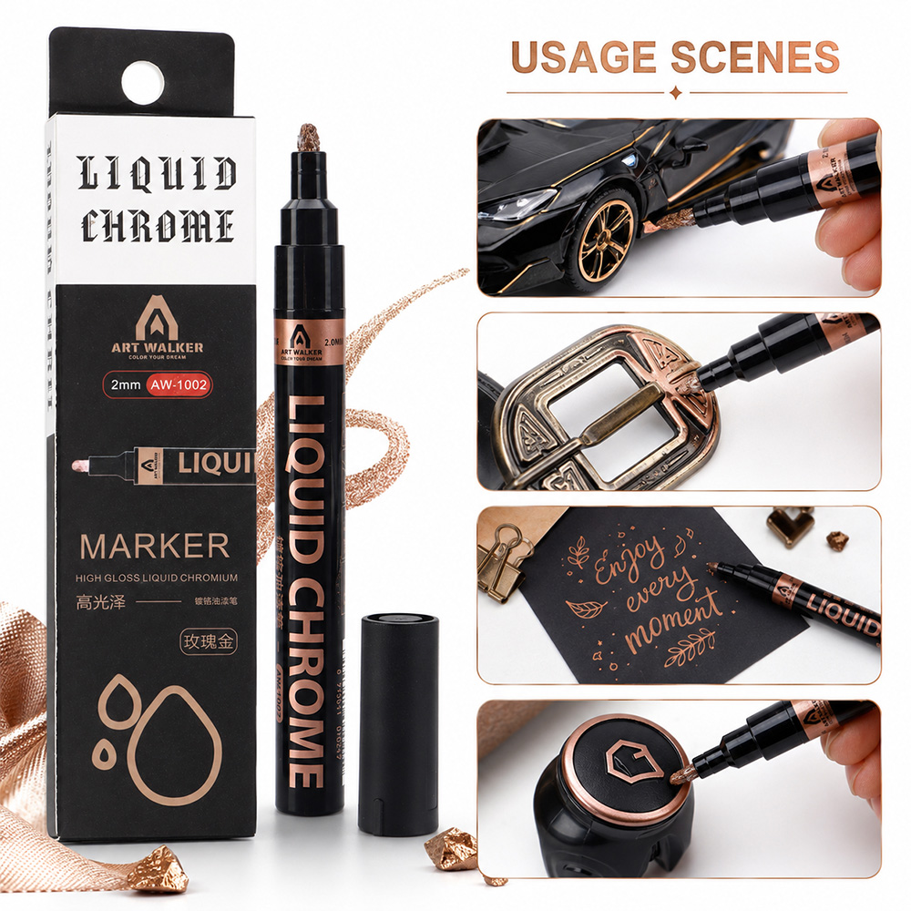 2mm Liquid Chrome Marker High  - Art Craft Mirror recension och pris