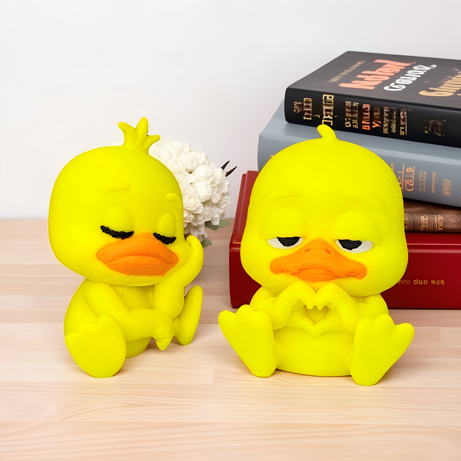 1pc Cute Heart Hands Duck Car  - Art Craft Duck recension och pris