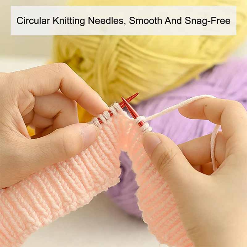 25PCS Knitting Needles Set Int - Knitting Needle Circular recension och pris