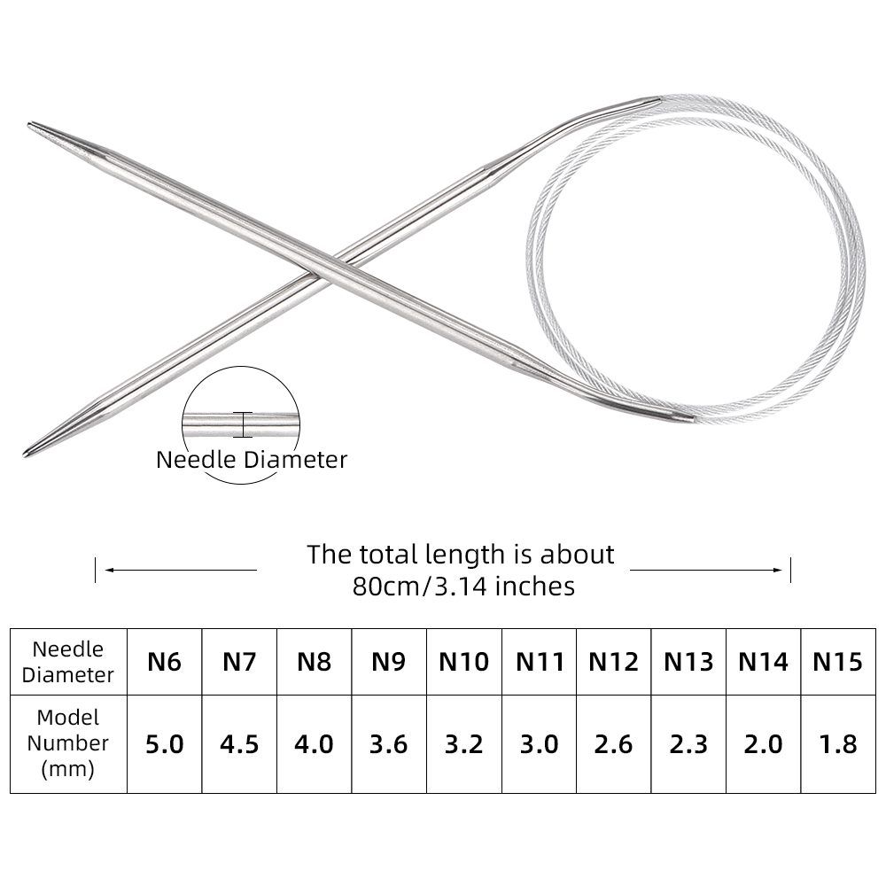 Ergonomic Fixed Circular Knitt - Knitting Needle Circular recension och pris