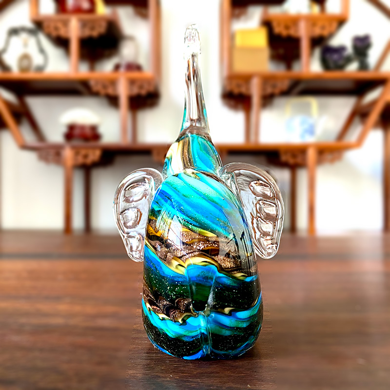 4 Colors Crystal Glass Elephan - Art And Craft For Xmas recension och pris