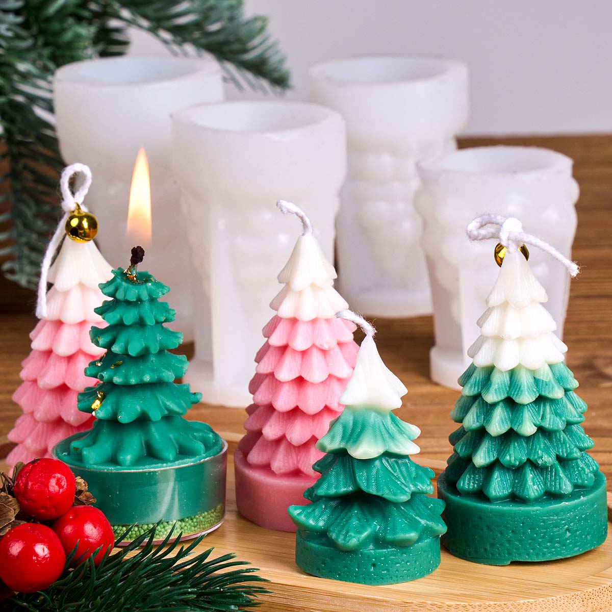 3D Christmas Tree Silicone Can - Art And Craft For Xmas recension och pris