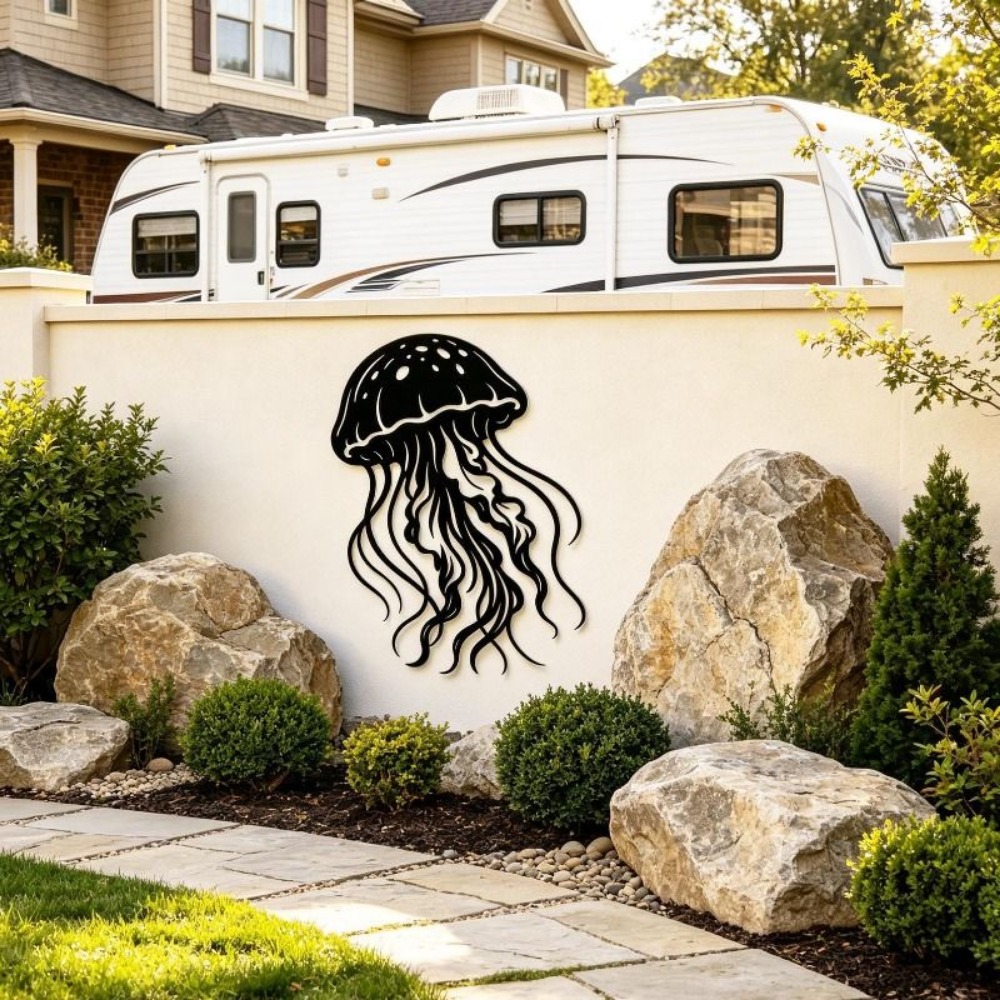 CIFBUY Metal Wall Art Jellyfis - Art Craft Jellyfish recension och pris