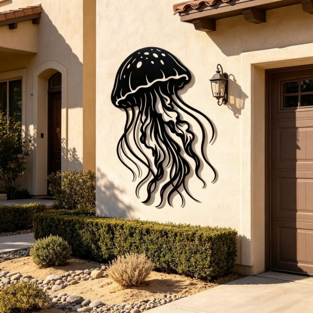 CIFBUY Metal Wall Art Jellyfis - Art Craft Jellyfish recension och pris