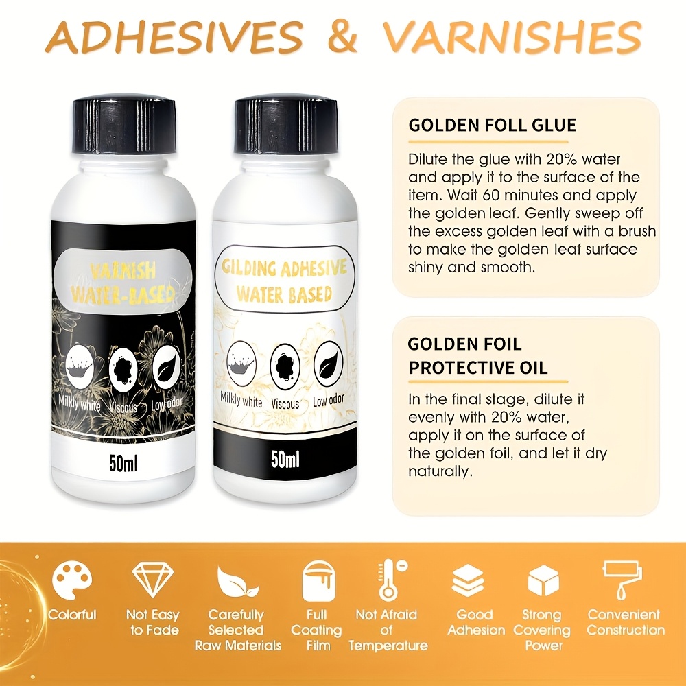 50ml+50ml Golden Leaf Glue, pr - Art Craft Using Leaves recension och pris