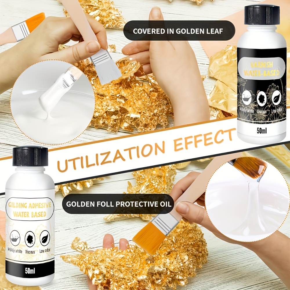 50ml+50ml Golden Leaf Glue, pr - Art Craft Using Leaves recension och pris