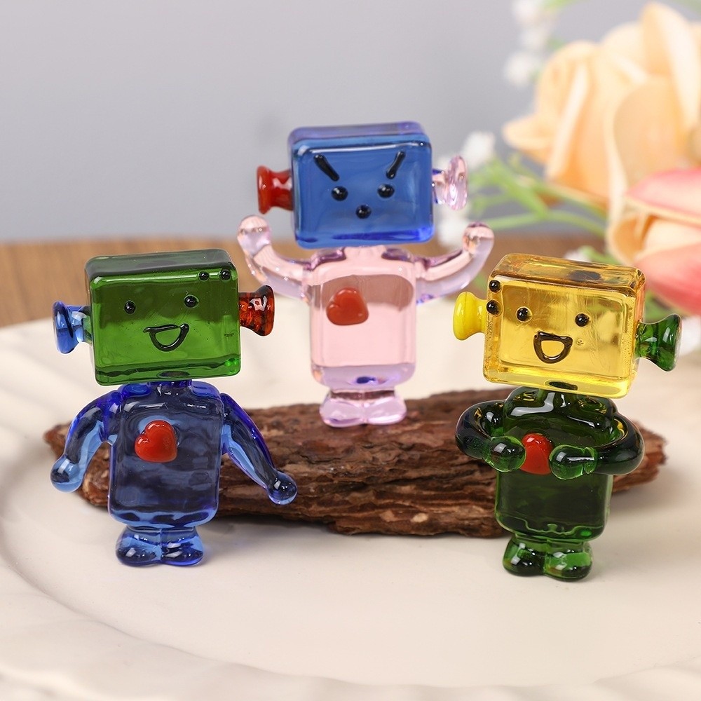 Cute Colorful Face Robot Ornam - Art Craft Robot recension och pris