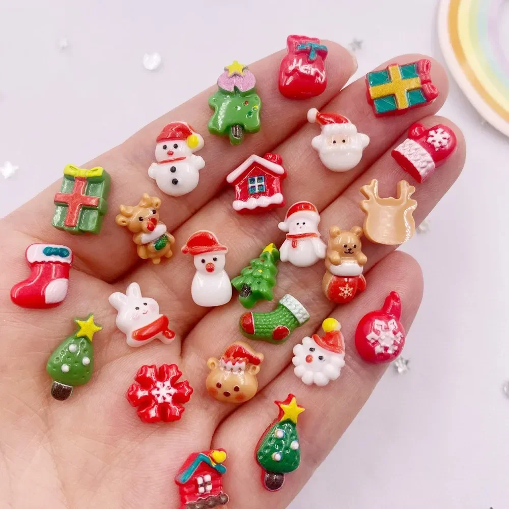 50pcs Resin Mini Colorful Chri - Art Craft Christmas Tree recension och pris