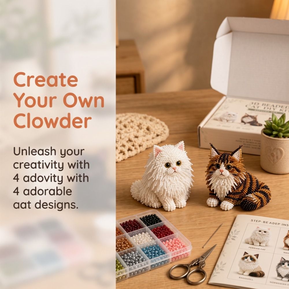 Handmade DIY Animal Bead Embro - Art Craft Cat recension och pris