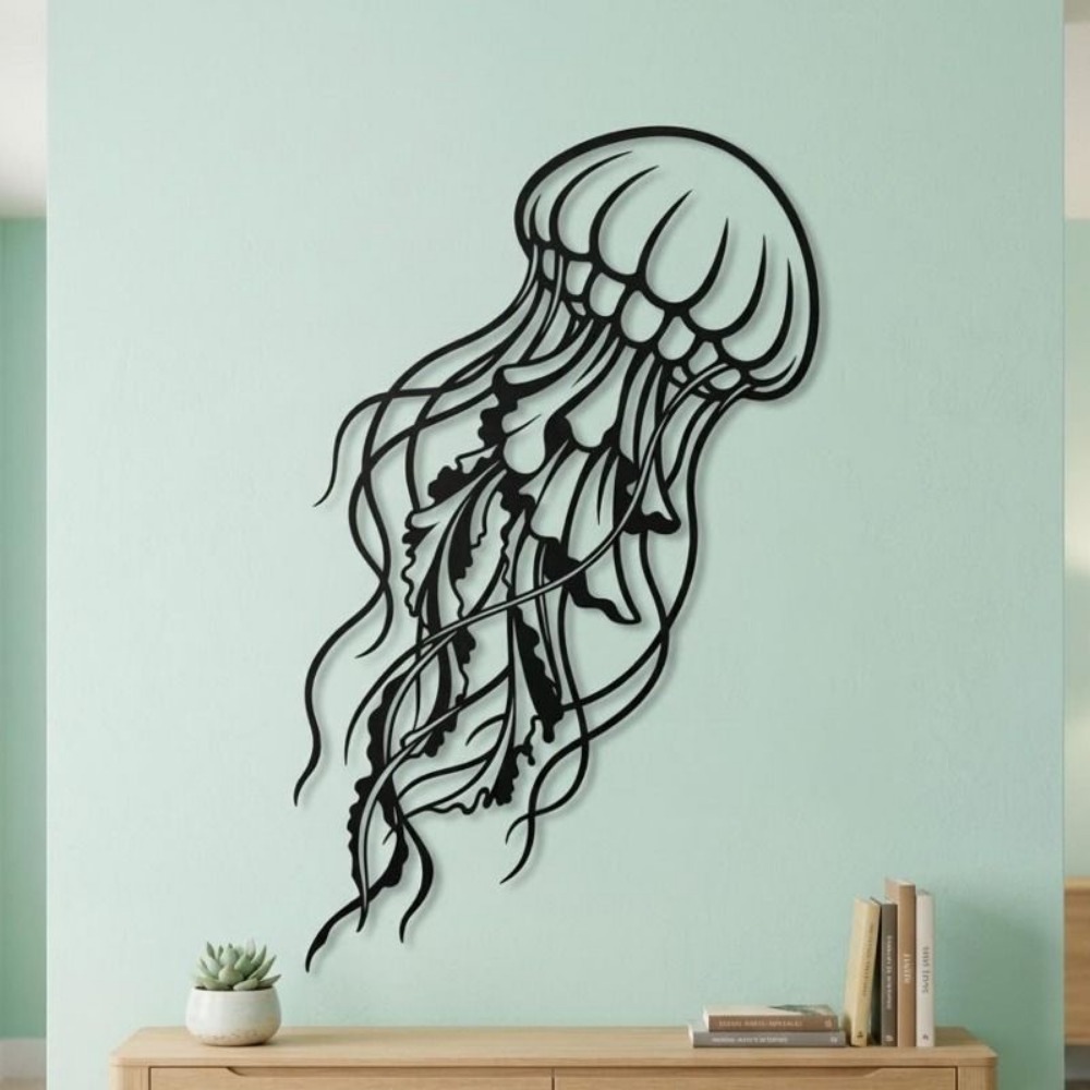 CIFBUY Metal Wall Art Jellyfis - Art Craft Jellyfish recension och pris