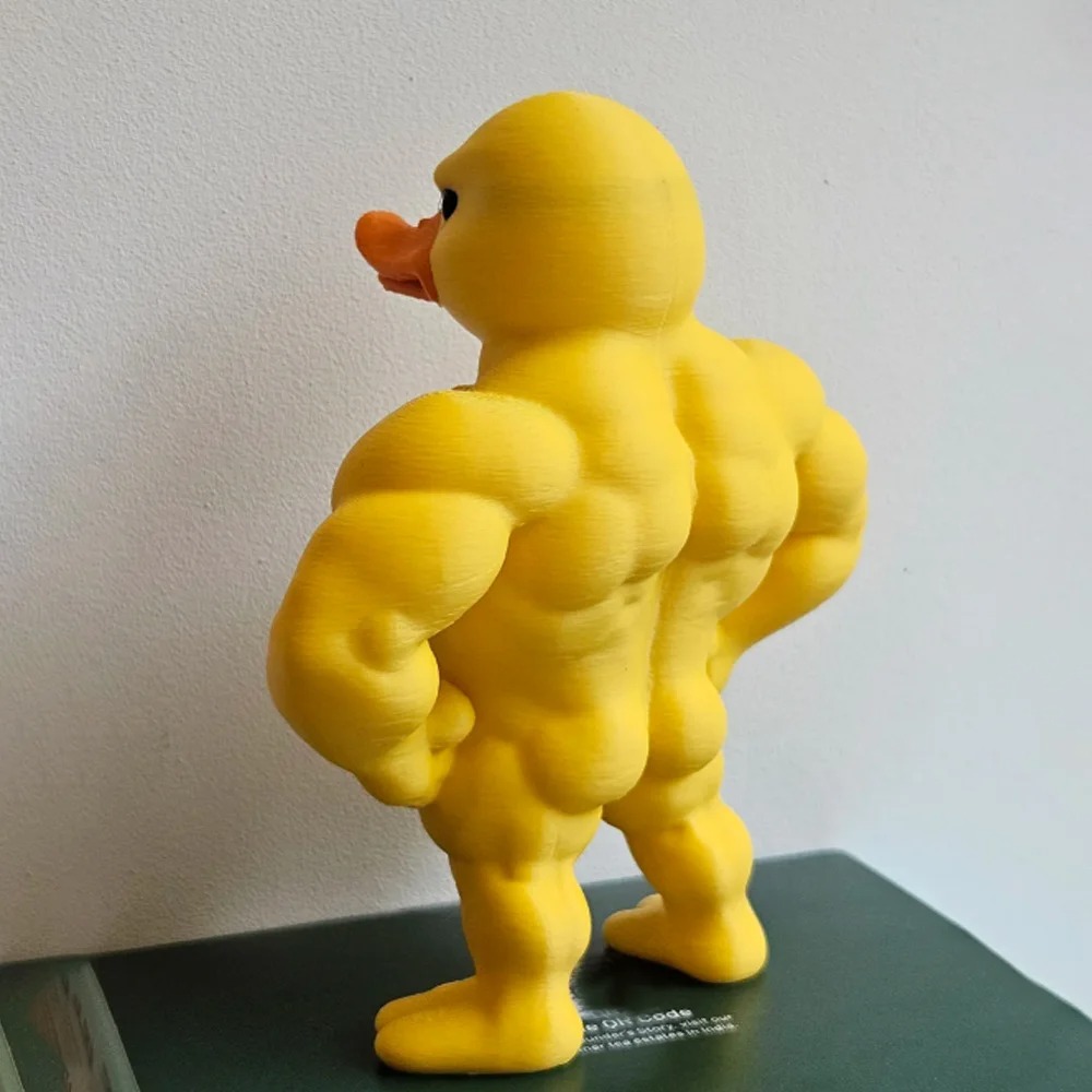 Muscle Duck Statue -3D Desktop - Art Craft Duck recension och pris